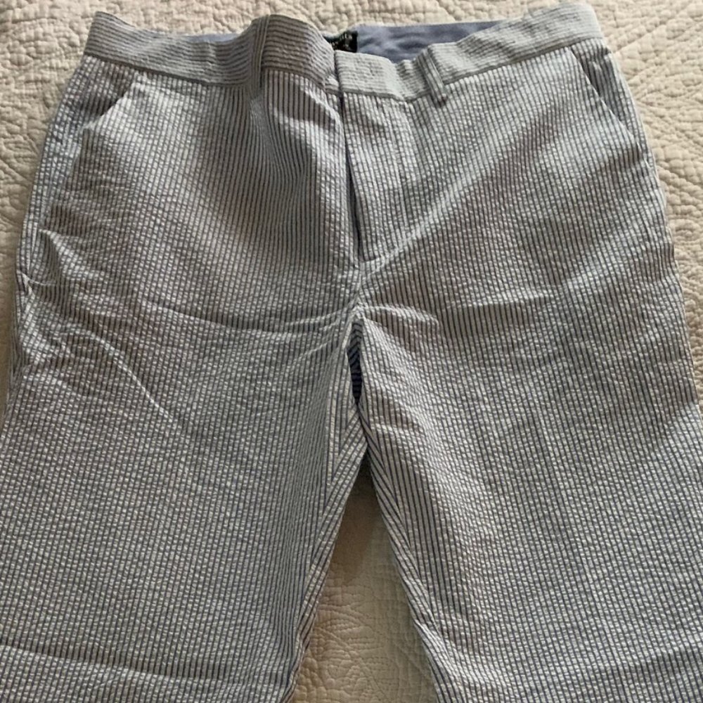 NWT Crewcuts Boys 16 Seersucker Pants